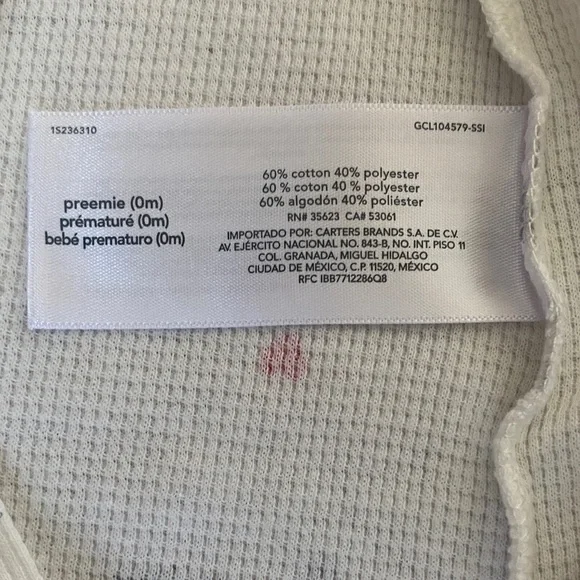 •Carter’s Child of Mine• NWOT Heart Cloud Airplane Footie Onesie - Picture 10 of 10